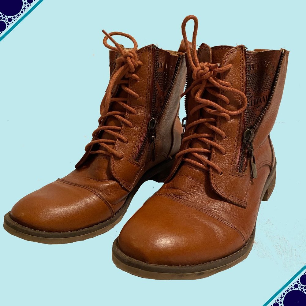 Lucky Brand Brown Leather Boots